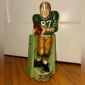 Vintage 1970 Green Bay Packers #87 Fine Brandy Trophy Decanter Ceramic